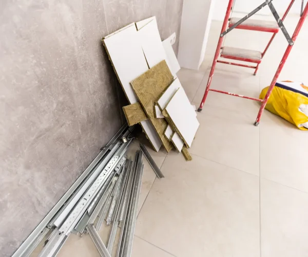 materials for renovation in the building. Construction and repair